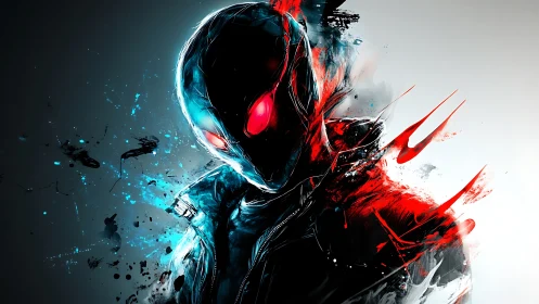 Neon Rift Phantom in splintered blue and red stormlight.