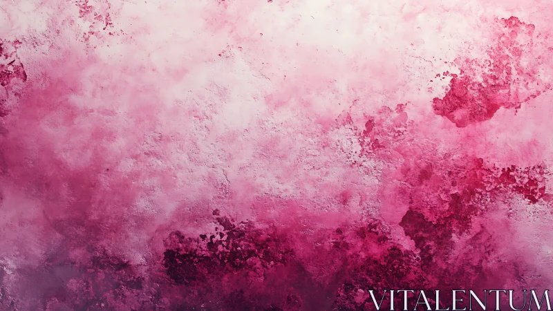 Pink textured gradient wall blends soft haze and depth.