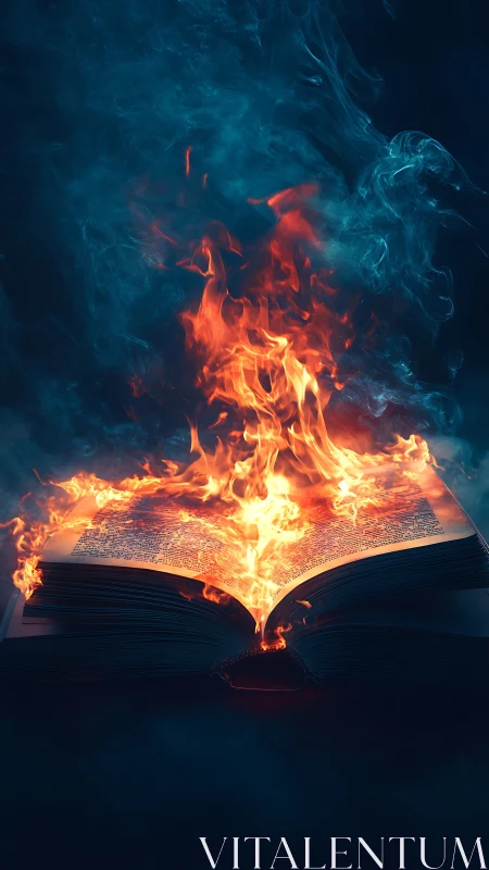 Incandescent Bibliographic Combustion with Dynamic Flame Propagation