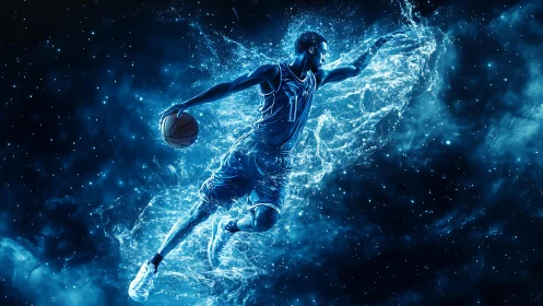 Starlit baller rockets through a splash of liquid nebula