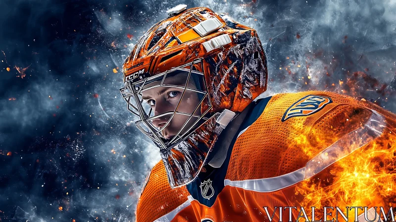 Goalie forged in ice and fire stares down the next shot