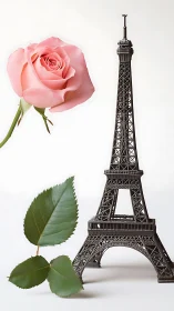 A Romantic Romance: Pink Rose Meets Parisian Dreams.