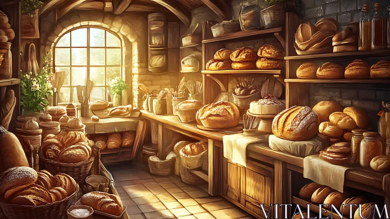 Golden Bakery Dreams: Where Sunlight Kisses Fresh-Baked Treasures