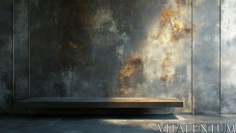 Rustlit concrete altar in a quiet industrial daydream.