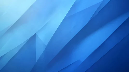 Abstract geometric blue background with layered polygonal shapes.