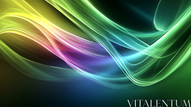 Spectral spline waveforms in luminous multiaxis gradient space.