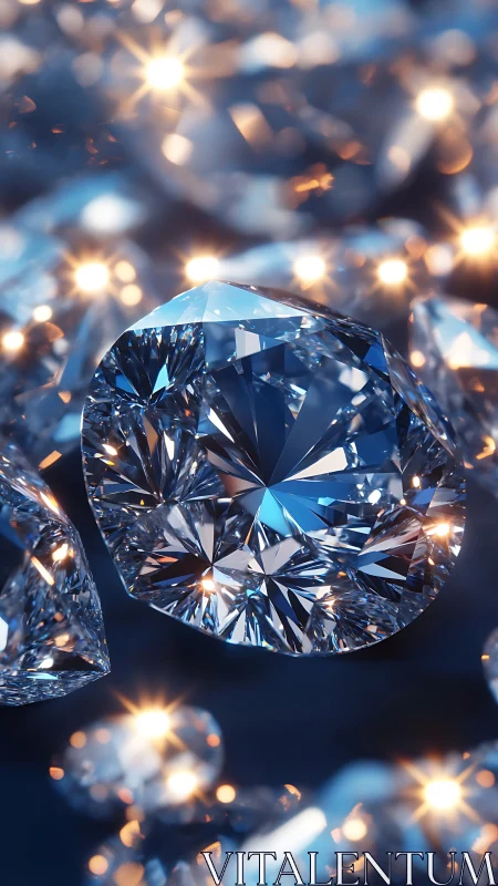 Midair diamond pirouettes through constellations of cool light