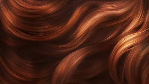 Copper Whispers in Motion, Sunlit Strands in Slow Orbit.