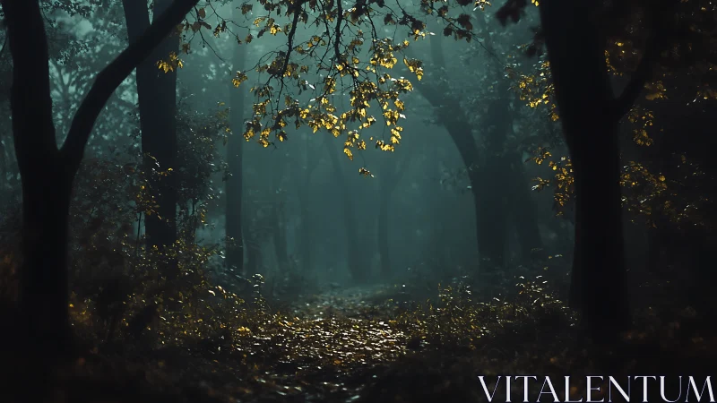 Whispers Through the Misty Canopy: Where Shadows Dance.