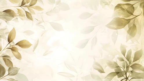 Whispering golden leaves drifting through soft sun haze.