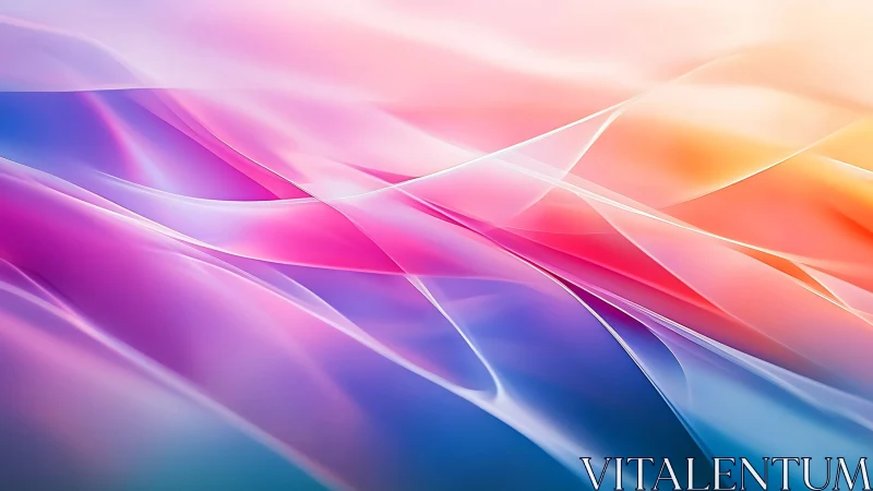 Layered translucent color bands in soft gradient light.