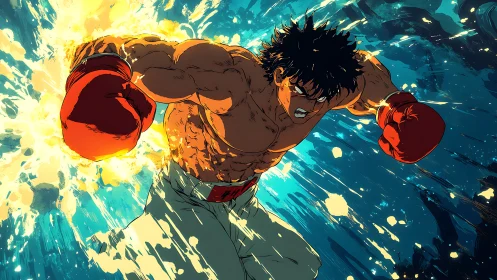 Explosive Boxer Martial Athlete Combat Power.