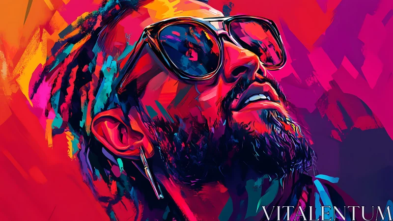 Color soaked portrait celebrates bold style and inner rhythm