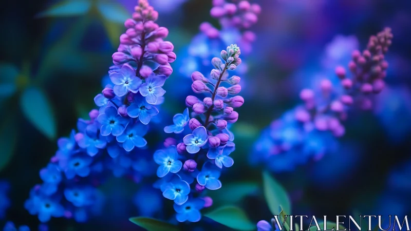 Midnight Lupines in Twilight Hues.