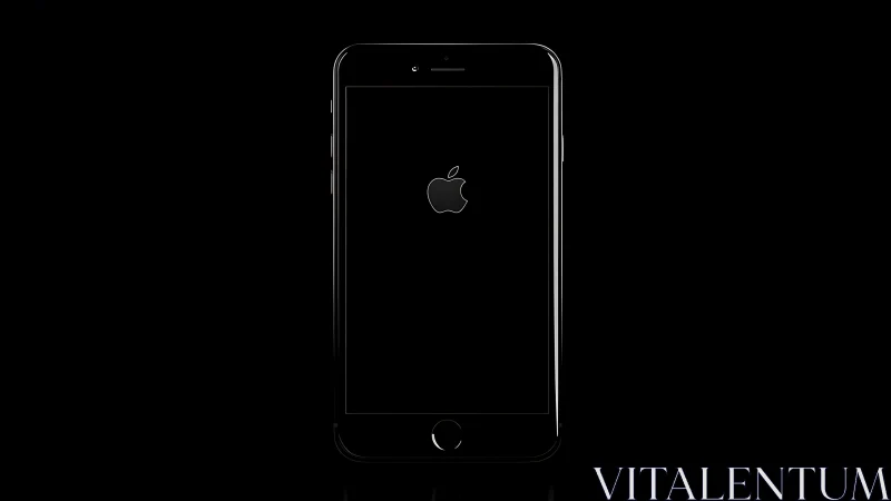 Apple Device Awakening in Monochrome Stillness.