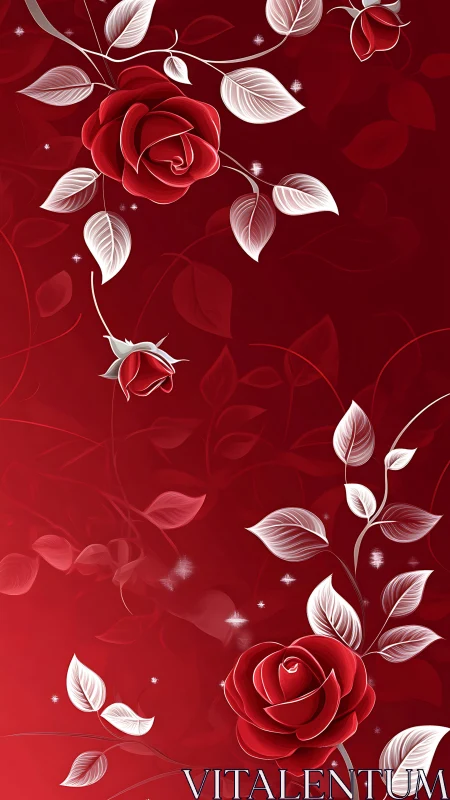 Luminous Floral Composition with Rendering Complexity.