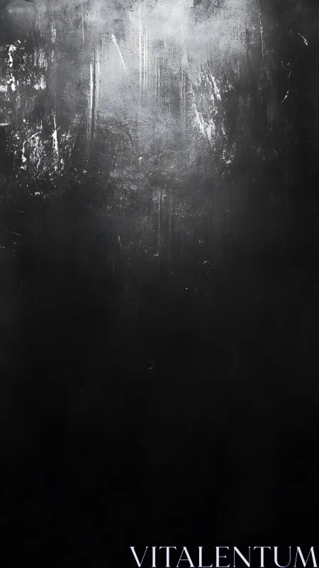 Subtle light softly brushes a weathered dark wall surface