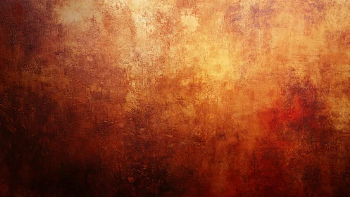 Rust-kissed ember wall murmuring in burnt golden hushes.