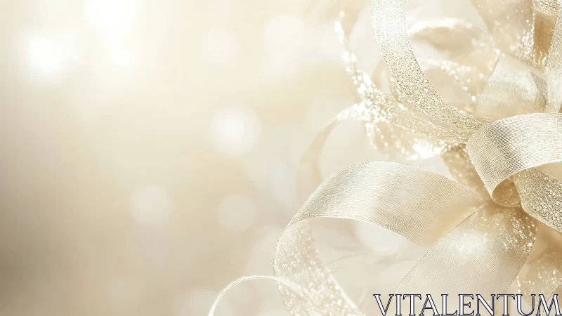 Specular ivory ribbon cluster under soft bokeh illumination.