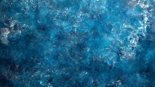 Deep Blue Abstract Texture with Ocean-Inspired Artistic Style.