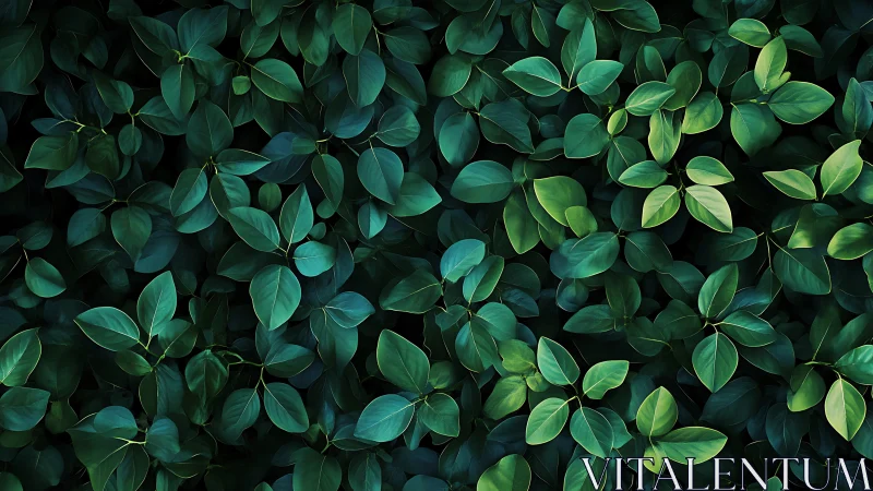 Emerald leaves whisper softly in a layered midnight canopy