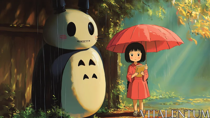 Rainy day reading with a gentle forest friend.