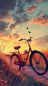 Bicycle Dreams at Golden Sunset Hour.