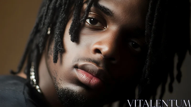 Portrait captures introspective man with soft side lighting