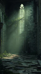 Quiet sunlight gently returns to a forgotten stone hall