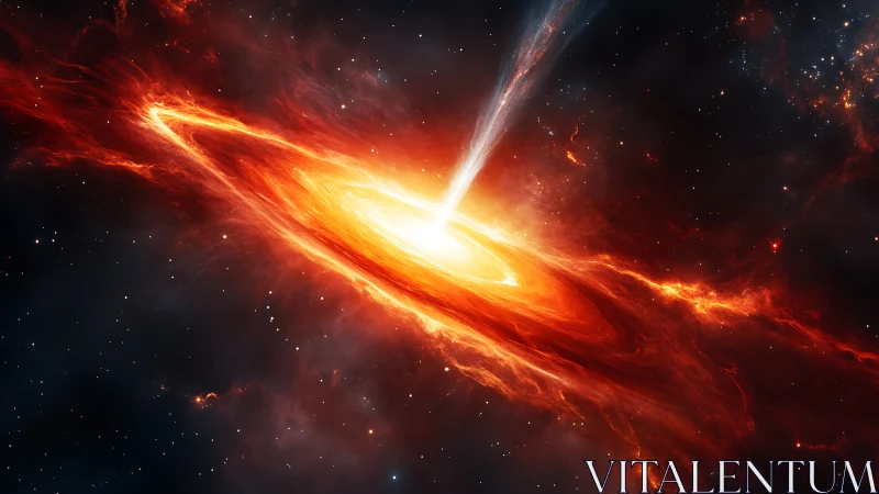 Relativistic black hole accretion disk with collimated polar jet rendered