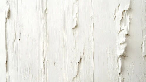 Textured white plaster wall with vertical relief ridges.