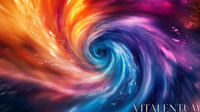 Chromatic stellar vortex with radiant nebular energy gradients