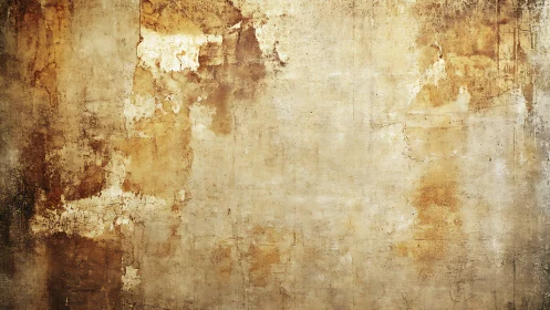 Textured aged plaster wall with warm distressed patina.