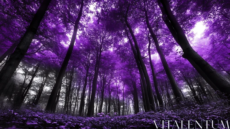 Enchanted Forest in Violet Dreams.