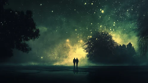 Two Souls Beneath the Luminous Veil.