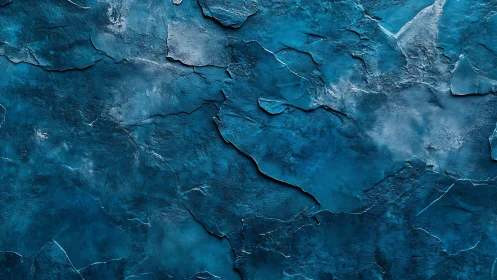 Textured Blue Abstract Background with Rough Painted Layers.
