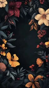 Nocturnal Bloom: Flowers Framing Darkness.