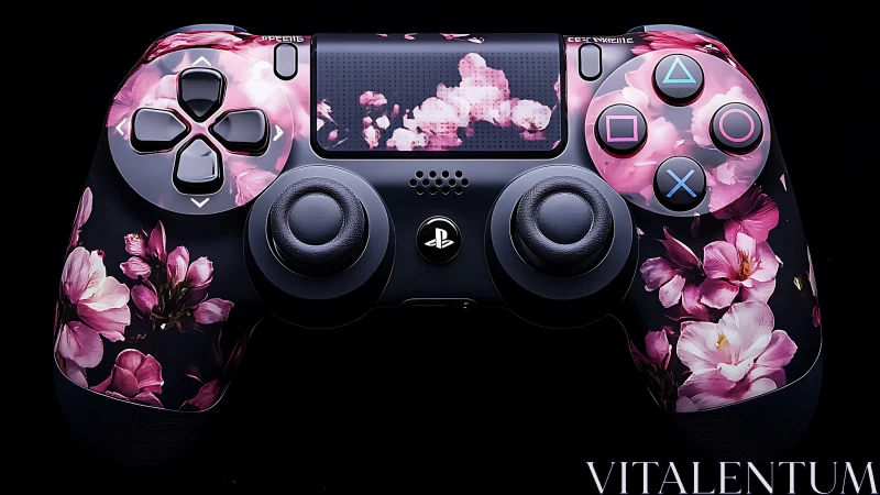 Floral Pink PlayStation 4 Controller Custom Design