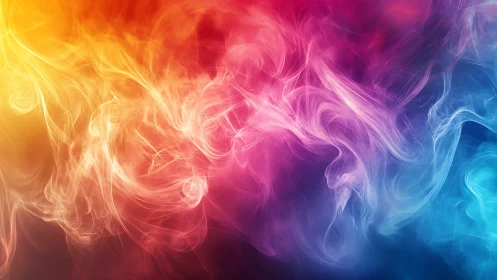 Chromatic mist pirouettes where firelight kisses cool nebulae