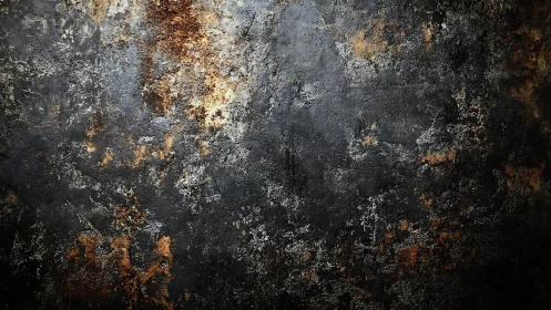 Dark textured rusty metal surface with industrial grunge style.