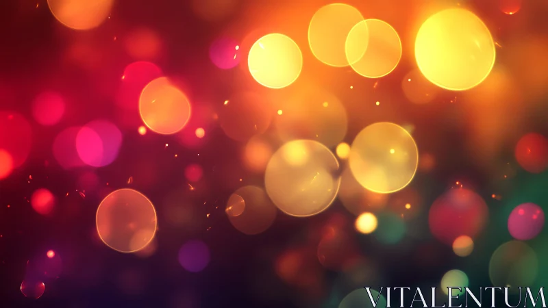 Colorful bokeh lights abstract background in vibrant soft focus.