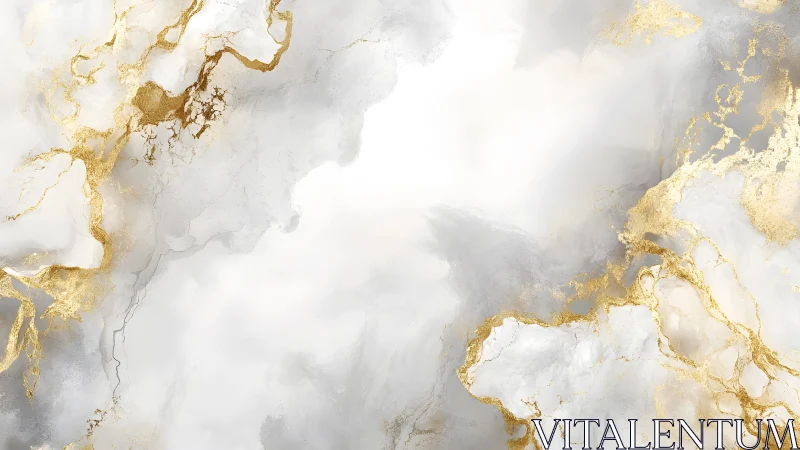 Elegant abstract marble texture with gold accents in modern style.
