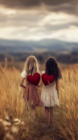 Two Hearts in a Golden Field of Dreams and Wonder.