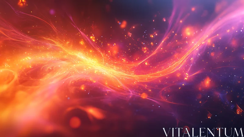 Radiant Energy Flows Through Glowing Waves of Light