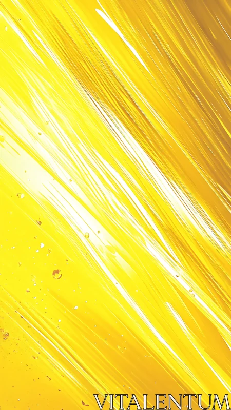 Diagonal yellow light streaks form dynamic abstract motion field