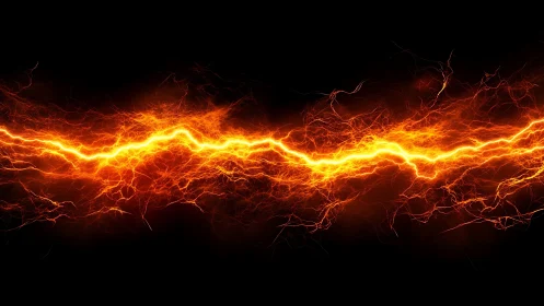 Electric arc discharge phenomenon rendered with procedural particle systems and volumetric lighting 