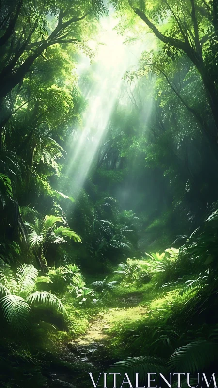 Luminous Canopy: Where Ancient Woods Whisper Secrets.