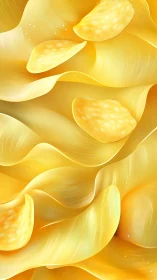 Golden snack waves drift in a dreamy swirl of crisp delight