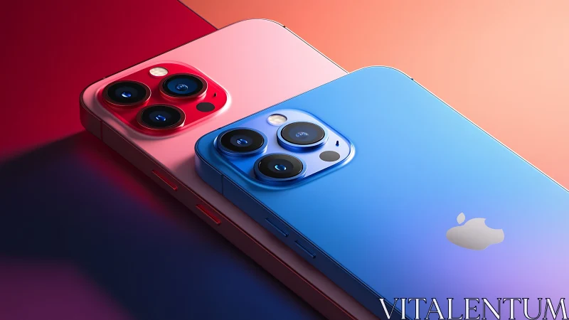Vibrant iPhone Models Showcase Twin Elegance.
