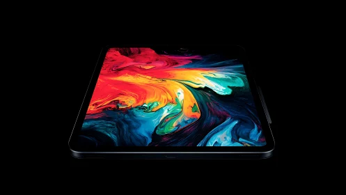 Chromatic Vortex: Where Fire Meets Ocean's Dream.